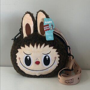 Pop Mart Pop Land Exclusive Labubu plush Big Head crossbody bag NEW